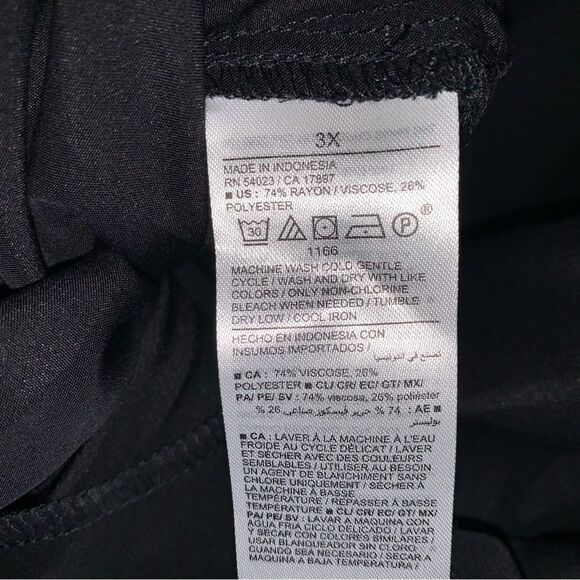 Old Navy NWOT Most Popular BLACK Waist-Defined Utility Midi Shirt Dress Size 3X - Picture 8 of 13